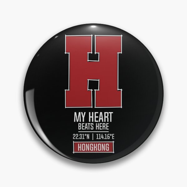 Item preview, HONGKONG MY HEART BEATS HERE BLACK designed and sold by LMAGARMENTS.