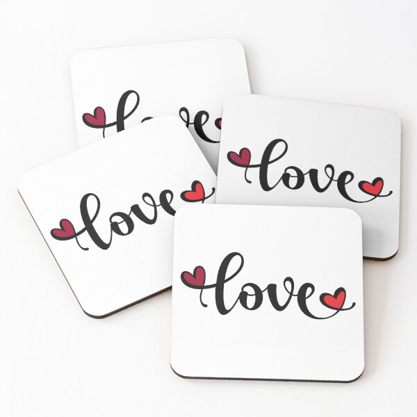 Item preview, Minimalist Love Typography with Heart Accents designed and sold by Maniutek.