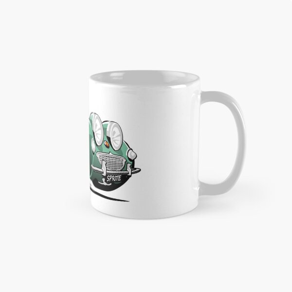 Item preview, Austin Healey Sprite caricature green designed and sold by car2oonz.