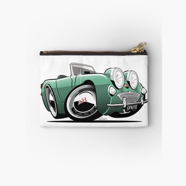 Item preview, Austin Healey Sprite caricature green designed and sold by car2oonz.