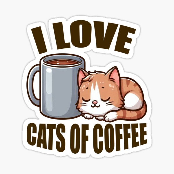 Item preview, I love cats and coffe designed and sold by Artcreatorss.