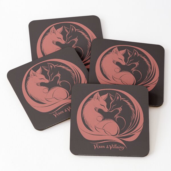 Item preview, Vixen & Villainy Logo Pink And Charcoal designed and sold by Vixen-Villainy.