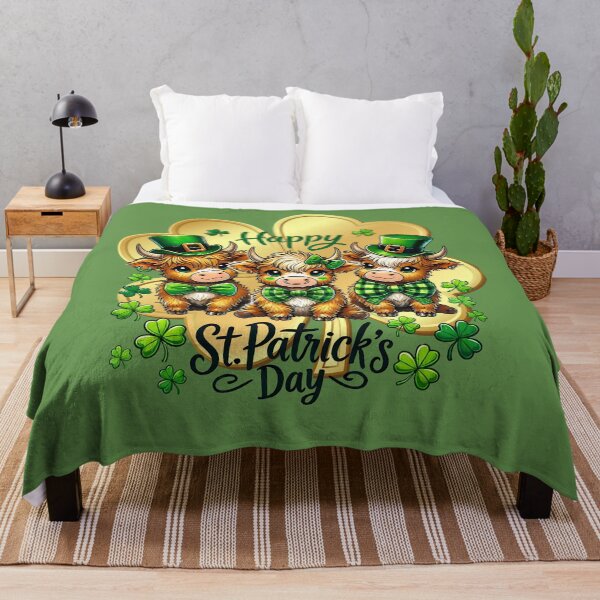 Item preview, Lucky Highland Cows – St. Patrick’s Day T-Shirt designed and sold by EwaMariaShop.