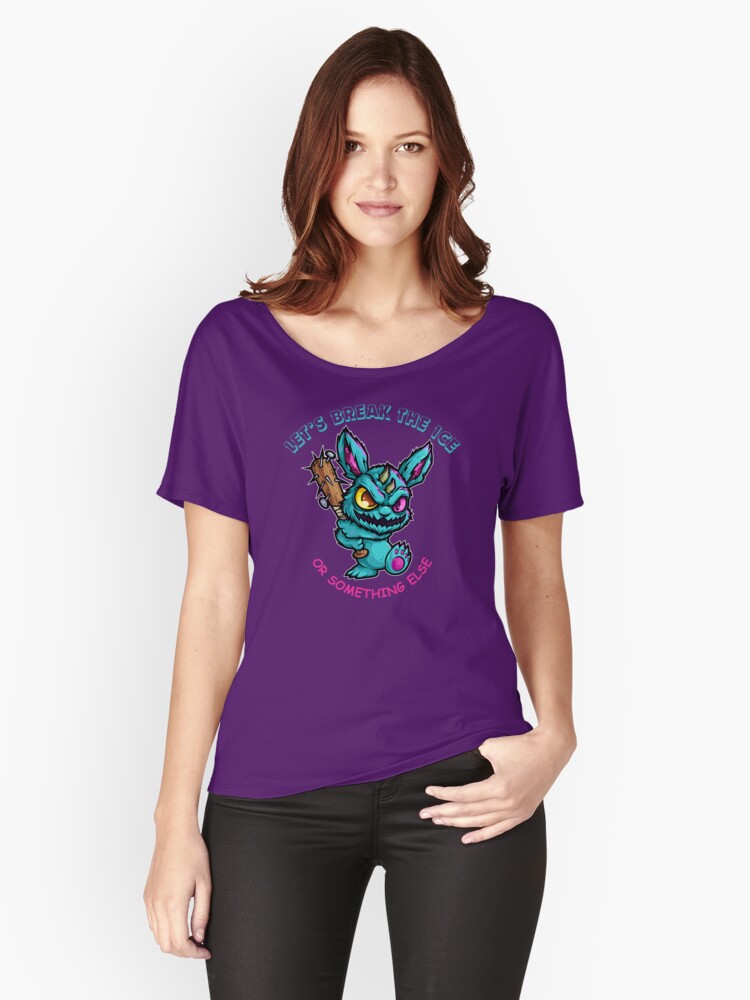 Thumbnail 1 of 3, Relaxed Fit T-Shirt, RabbitLarry's breaking the ice designed and sold by PoliCromix.