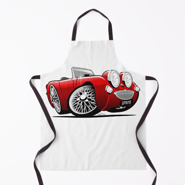 Item preview, Austin Healey Sprite caricature red designed and sold by car2oonz.