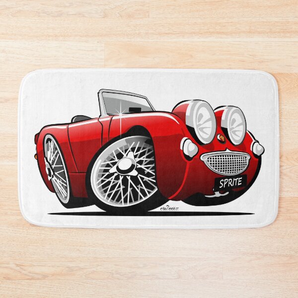 Item preview, Austin Healey Sprite caricature red designed and sold by car2oonz.