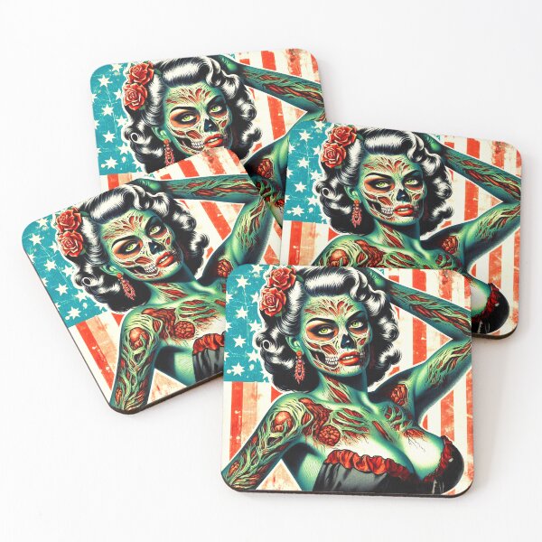 Item preview, Horror Zombie Woman designed and sold by PulpVintage.