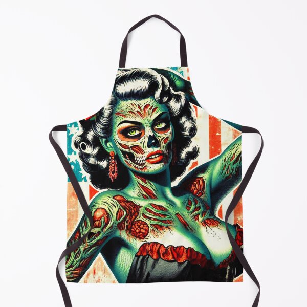 Item preview, Horror Zombie Woman designed and sold by PulpVintage.