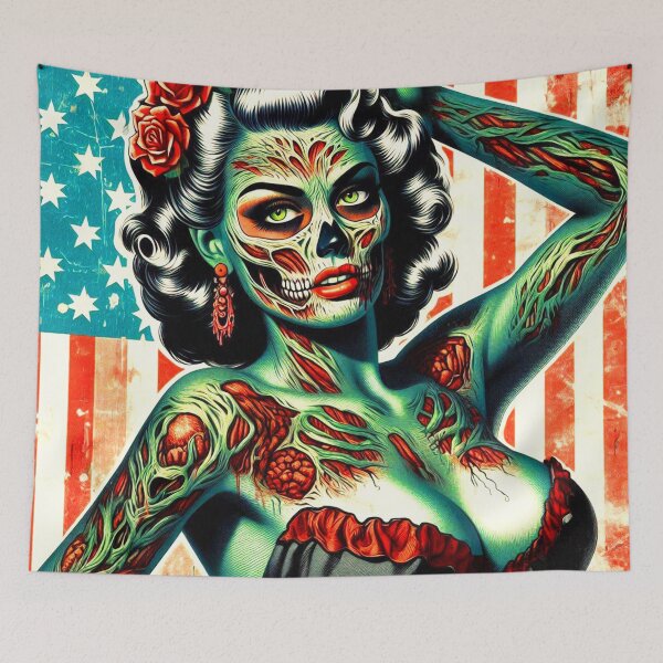 Item preview, Horror Zombie Woman designed and sold by PulpVintage.