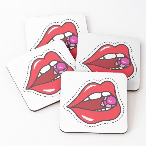 Item preview, Shiny Lips with Diamond Candy – Bold and Playful Design designed and sold by Carolina Carvajal.