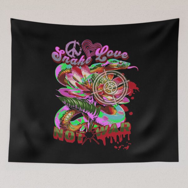 Item preview, SNAKE LOVE - NOT WAR designed and sold by FREEKNSTEIN.