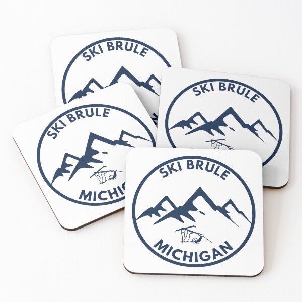Item preview,  Ski Brule Resort in Michigan Mountains  designed and sold by karmdaf.