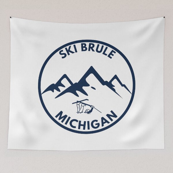Item preview,  Ski Brule Resort in Michigan Mountains  designed and sold by karmdaf.