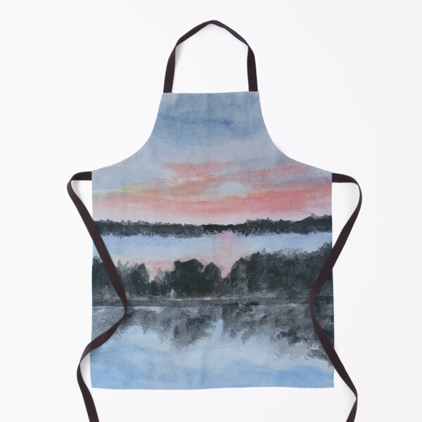Item preview, Watercolor painting of sunset at the boardwalk designed and sold by Jmb67.