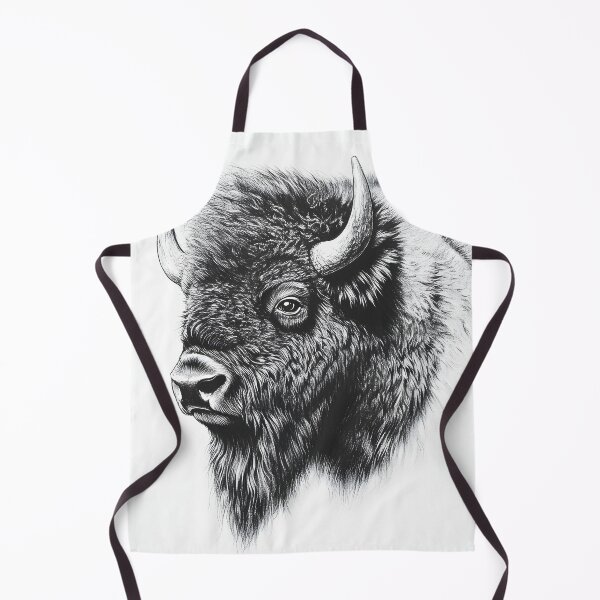 Item preview, Realistic Bison pencil drawing designed and sold by Pencil-Art.