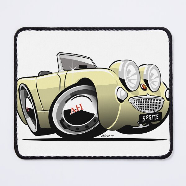 Item preview, Frogeye Sprite caricature Primrose designed and sold by car2oonz.