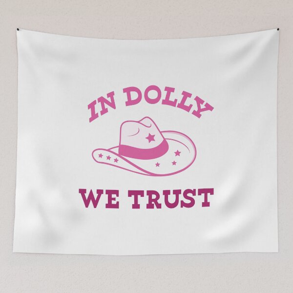 Item preview, Retro Cowgirl Vibes: In Dolly We Trust Hat Design designed and sold by Timegraf.