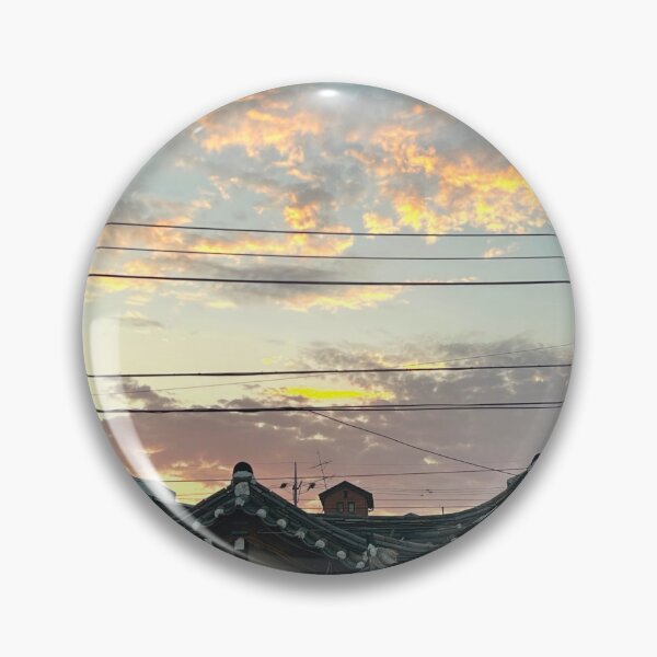 Item preview, Korean Hanok Roofs at Sunset | Seoul Travel Photography designed and sold by YemmyZImages.