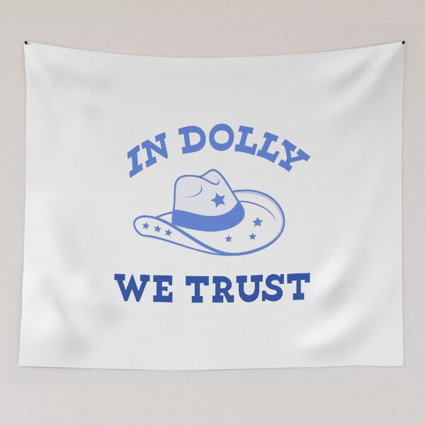 Item preview, Retro Cowgirl Vibes: In Dolly We Trust Hat Design designed and sold by Timegraf.