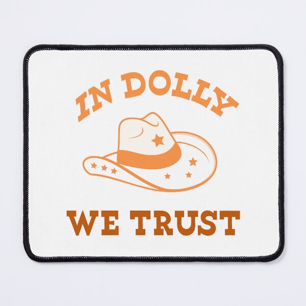 Item preview, Retro Cowgirl Vibes: In Dolly We Trust Hat Design designed and sold by Timegraf.