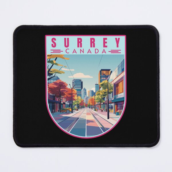 Item preview, Surrey in British Columbia Canada Retro Travel Art Landscape designed and sold by MaateoDesign.