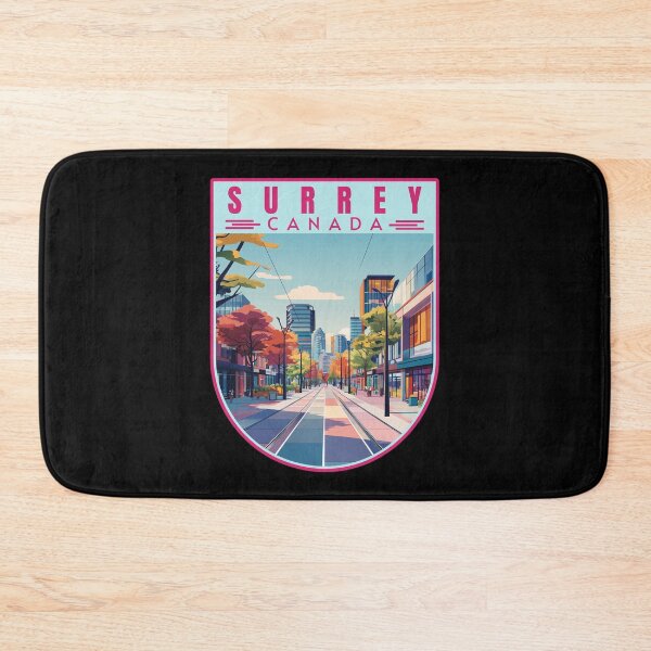 Item preview, Surrey in British Columbia Canada Retro Travel Art Landscape designed and sold by MaateoDesign.