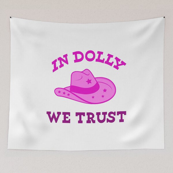 Item preview, Retro Cowgirl Vibes: In Dolly We Trust Hat Design designed and sold by Timegraf.