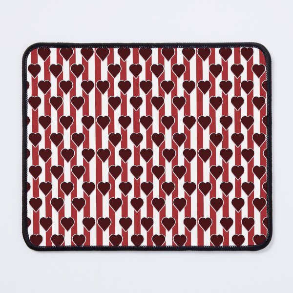 Item preview, Red Valentine Heart-white-black-red  pattern 24 designed and sold by StudioViArt.