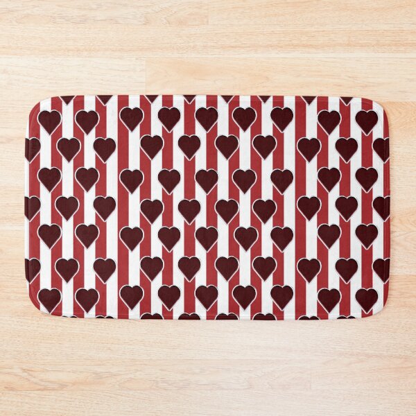 Item preview, Red Valentine Heart-white-black-red  pattern 24 designed and sold by StudioViArt.
