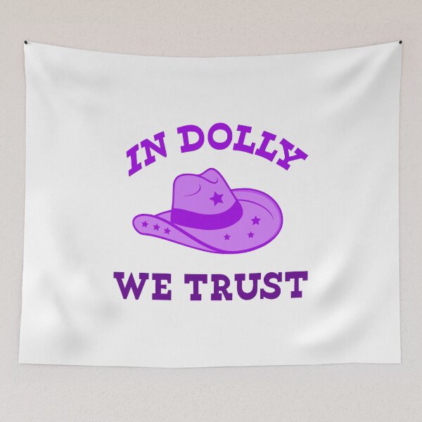 Item preview, Retro Cowgirl Vibes: In Dolly We Trust Hat Design designed and sold by Timegraf.