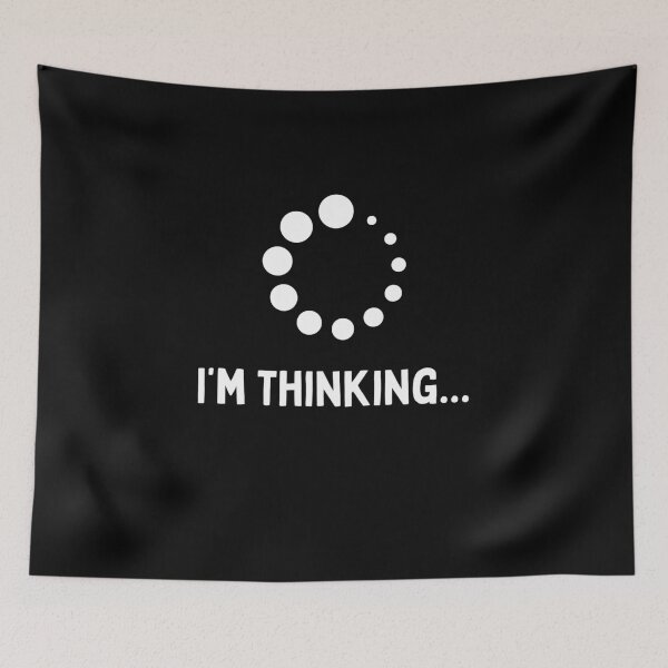 Item preview, I'm thinking t-shirt - funny gift designed and sold by Textees25.