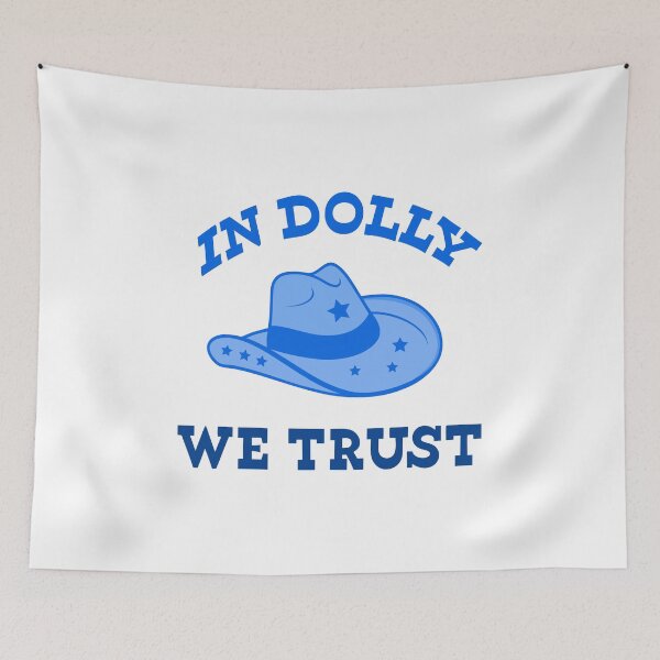 Item preview, Retro Cowgirl Vibes: In Dolly We Trust Hat Design designed and sold by Timegraf.