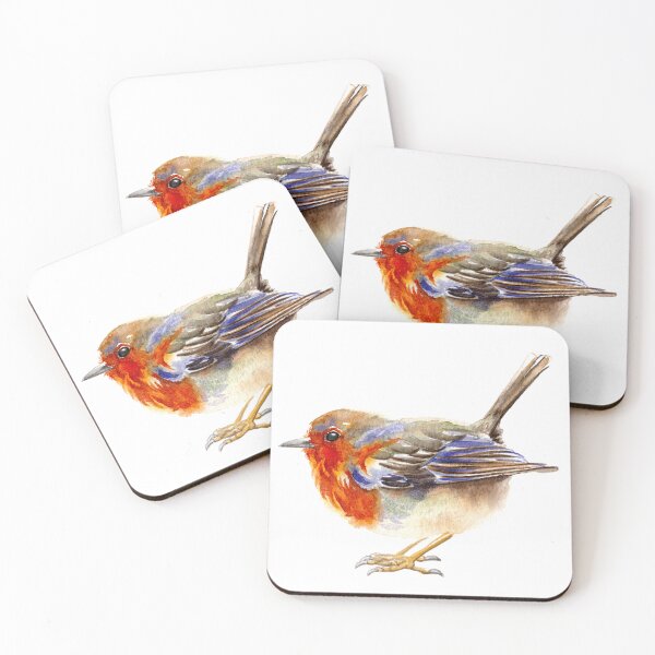 Item preview, robin watercolor designed and sold by EwieEnte.