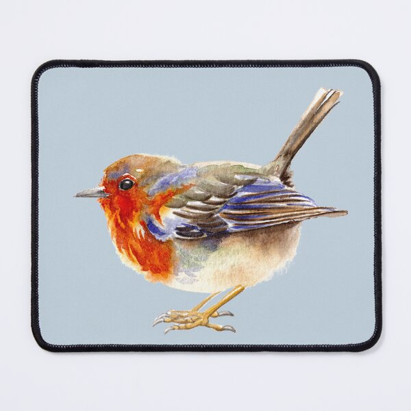 Item preview, robin watercolor designed and sold by EwieEnte.