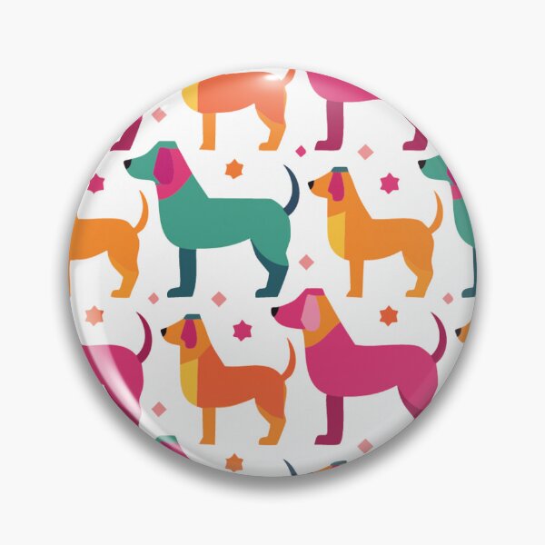 Item preview, Cool dog art pattern designed and sold by Fat Fish Canvas.