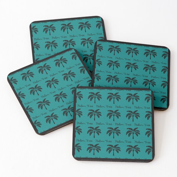 Aperçu de l'œuvre Palm Tree text and palm tree pattern créée et vendue par Topmel.