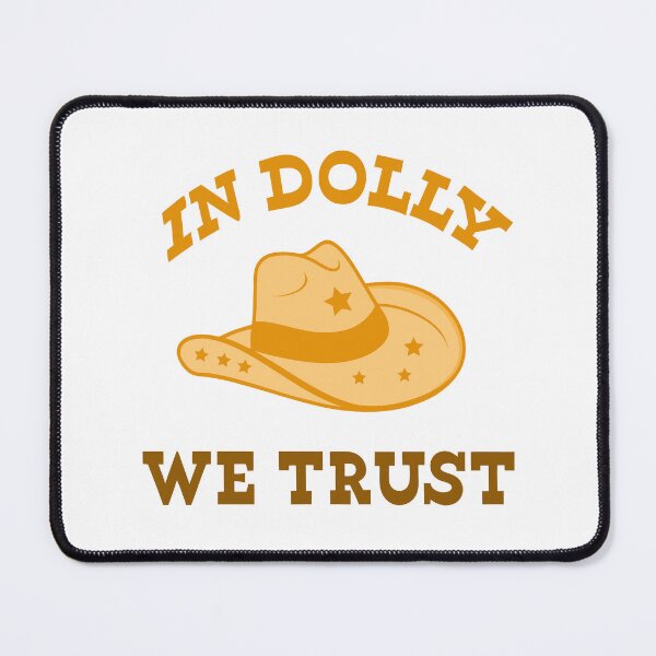 Item preview, Retro Cowgirl Vibes: In Dolly We Trust Hat Design designed and sold by Timegraf.