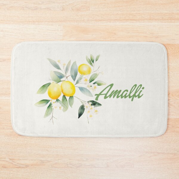 Item preview, Amalfi and Watercolor lemons lemon tree flowers and leaves  designed and sold by EmeraldeaArt.
