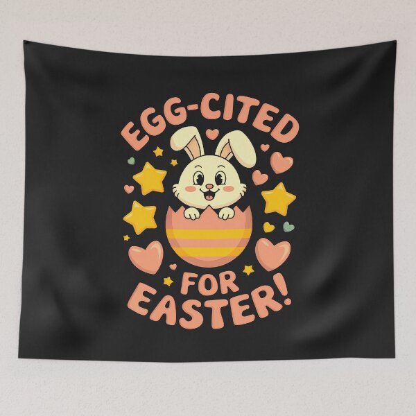 Item preview, Egg-cited For Easter!: Cute Bunny In Easter Egg designed and sold by elynne9.