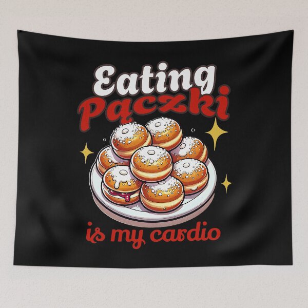 Item preview, EATING PĄCZKI IS MY CARDIO - PACZKI DAY - FAT THURSDAY  designed and sold by justyna-s28.