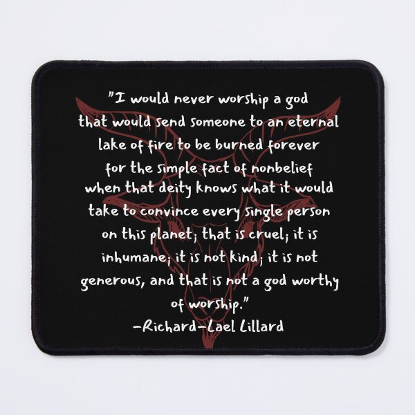 Item preview, "A God Worthy of Worship?" – Richard-Lael Lillard Quote designed and sold by jazweerink.