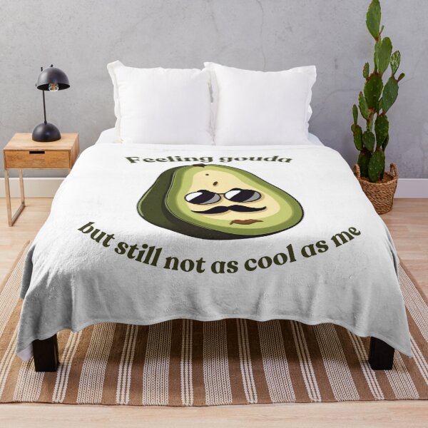 Item preview, "Feel Gouda But Still Not As Cool As Me – Avocado Humor Design" designed and sold by Luka  Emad.