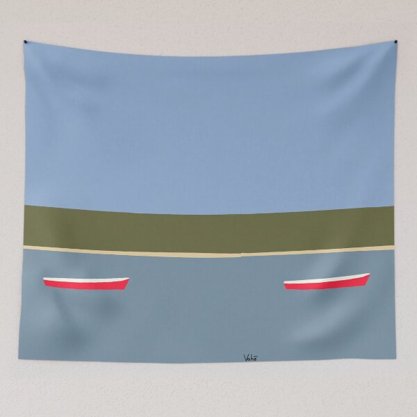Item preview, Red boat in Croatia designed and sold by francoisvahe.