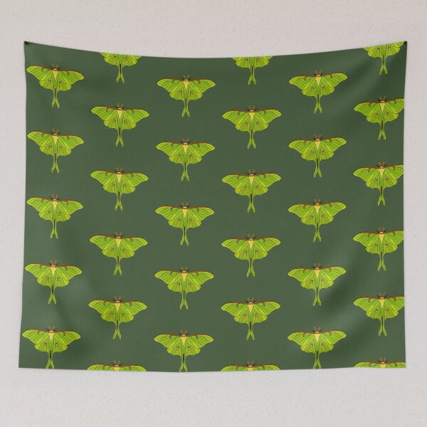 Item preview, Art Nouvaeu Green Luna Moth designed and sold by Moth-Oak.