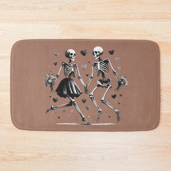 Item preview, Dancing Skeletons, Flower Willows, Mocha Mousse Background designed and sold by GaborSkeleton.