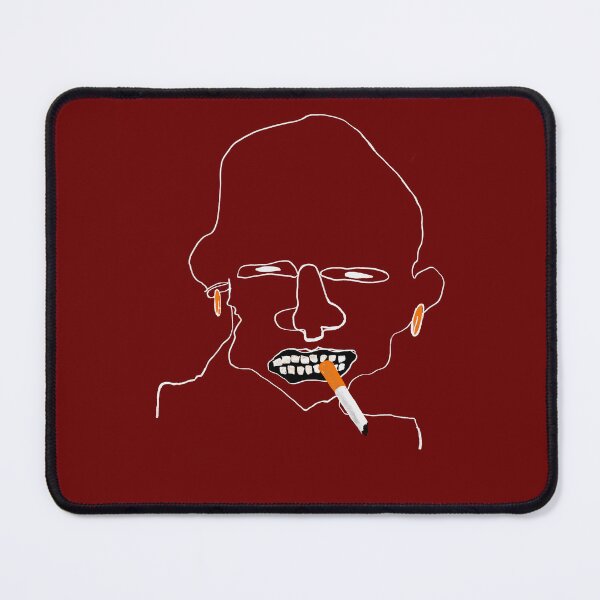 Item preview, Abstract smoking man designed and sold by Strange Lines.