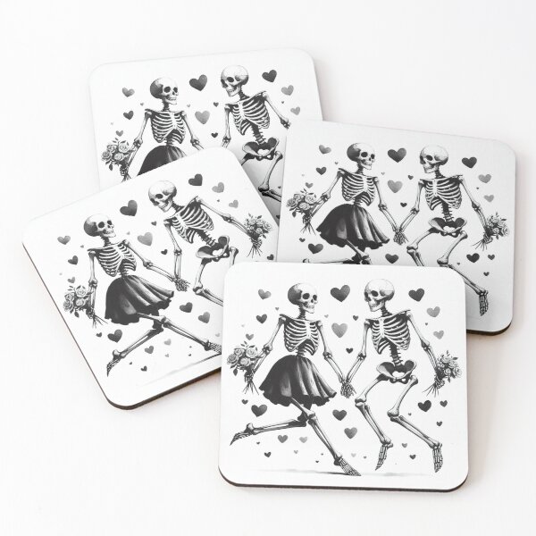 Item preview, Dancing Skeletons, Flower Willows, No / White Background designed and sold by GaborSkeleton.