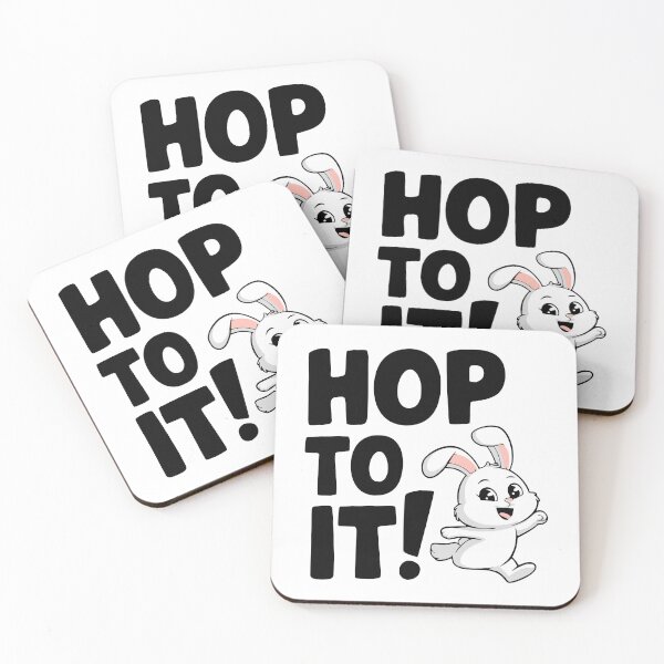 Item preview, Hop To It! Cute Funny Bunny Puns designed and sold by PMCreative.