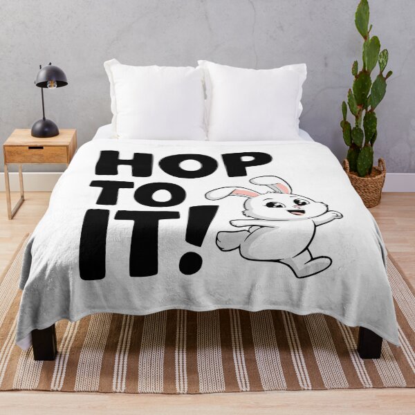 Item preview, Hop To It! Cute Funny Bunny Puns designed and sold by PMCreative.