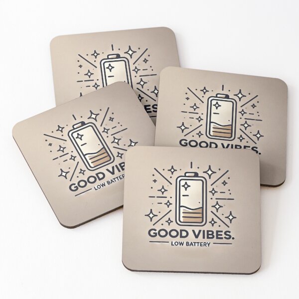 Item preview, Good vibes. Low battery designed and sold by Little Chookcha.